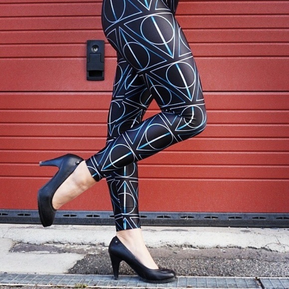 Blackmilk Pants - Blackmilk Deathly Hallows Leggings